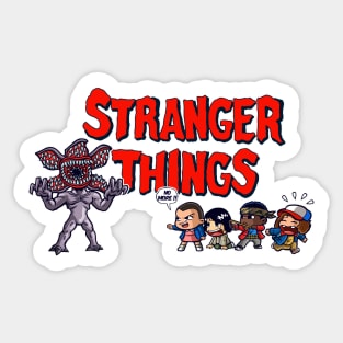 Demogorgon vs kids Sticker